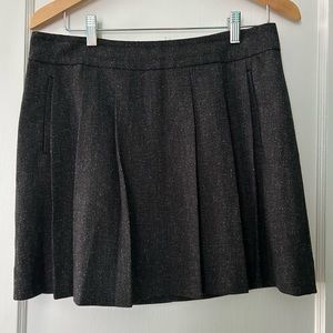 Gap Tweed Pleated Skirt Knee-Length Size 4